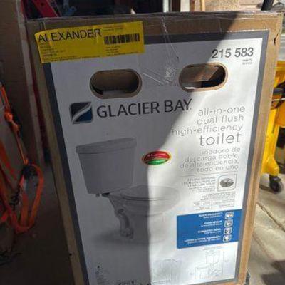 #18118 • NEW!!! Glacier All-in-One Dual Flush High-Efficiency Toilet
