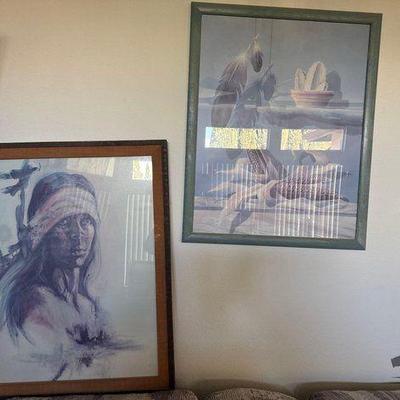 #11522 • (2) Framed Artworks
