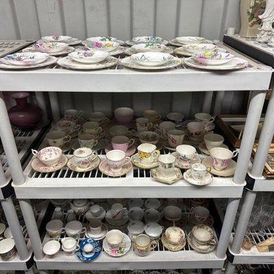 #8044 • China Tea Cup and Saucer Collection
