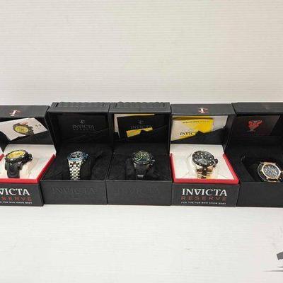 #1175 • NEW!!! (5) Invicta Mens Watches
