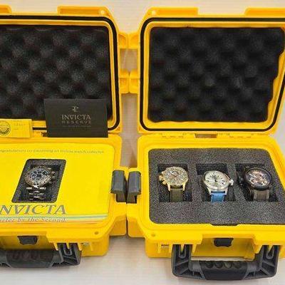 #1162 • NEW!!! (4) Invicta Mens Wristwatches
