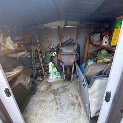 #19012 • Wheel Barrow, Planting Soils, Grow Cage, Garden Seeder, Shovels and More
