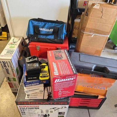 #18088 • Shop Stool, Gas Powered Cultivator, Power Inverter & More
