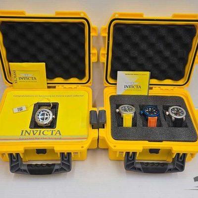#1166 • NEW!!! (4) Invicta Mens Wristwatches
