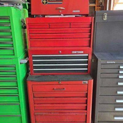 #18202 • Craftsman Red Tool Chest With Contents

