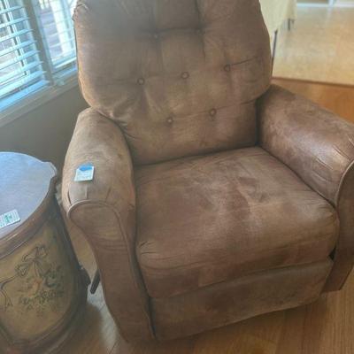 suede recliner