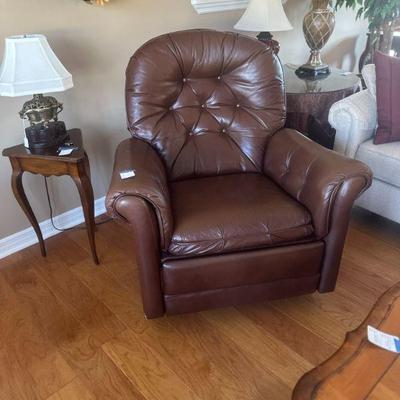 "leather" recliner