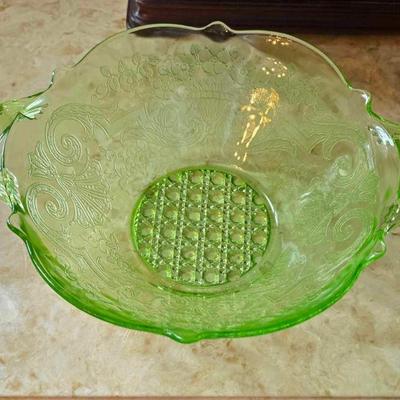 Uranium green depression glass