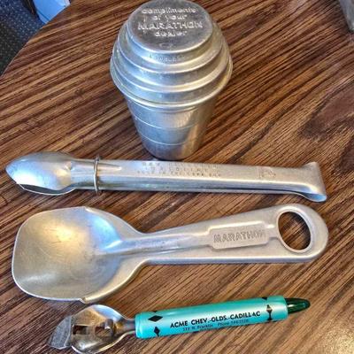 Marathon Gas & Chevy advertising