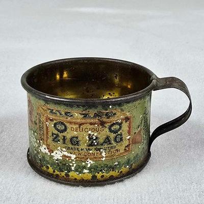 Zig Zag mini advertising cup. 