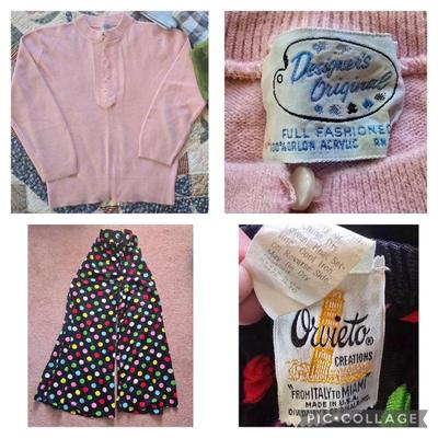 Look at those amazing polka dot flared pants!