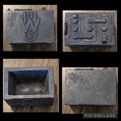 Vintage metal Westinghouse battery advertising piece. Paperweight?