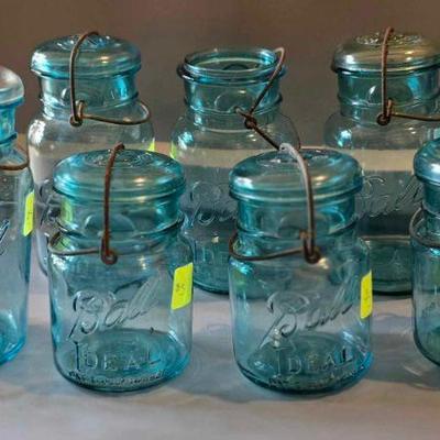 Vintage Ball jars w/ bail
