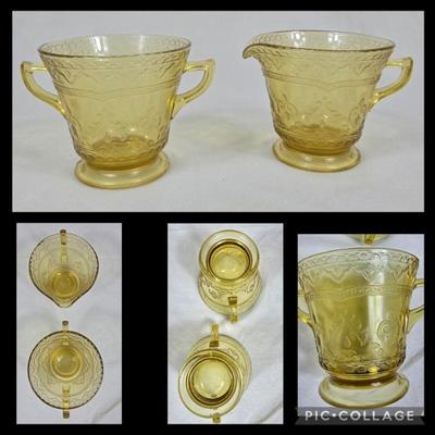 Yellow depression era glass