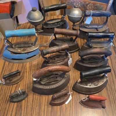 Old gas irons