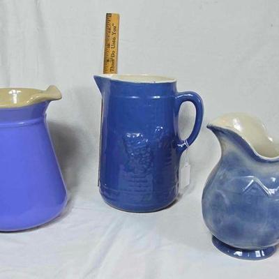Vintage stoneware pitchers