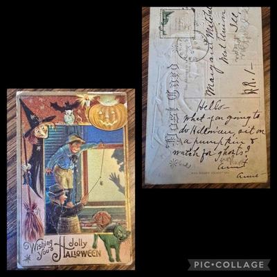 1910s Jaeger Halloween postcard