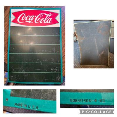 Mid-Century Coca Cola Menu sign.