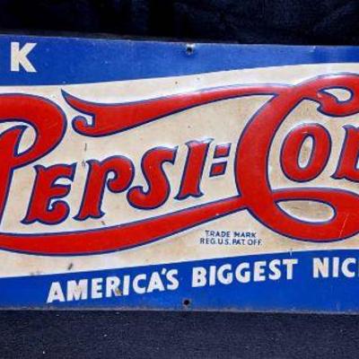 Pepsi cola sign