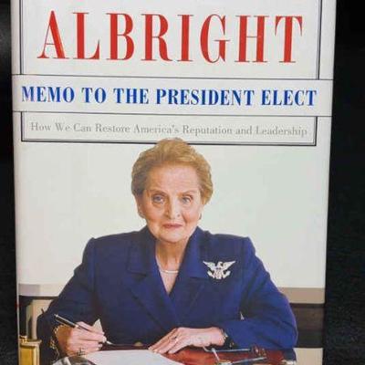 Madeleine albright signed memo to the president elect”