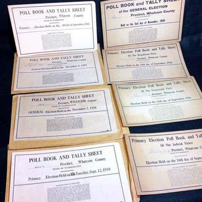 Whatcom county poll books 1926 1942, 1950 & 1952
