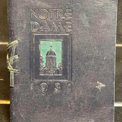 1931 noted dame commencement class booklet