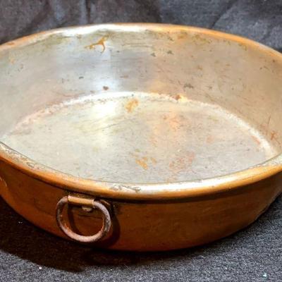 Old copper pan