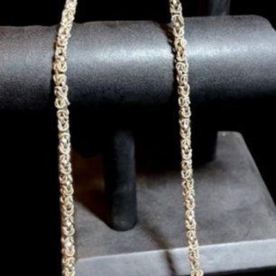 Byzantine link necklace stampe 950
