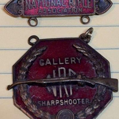 Antique nra gallery sharpshooter medal