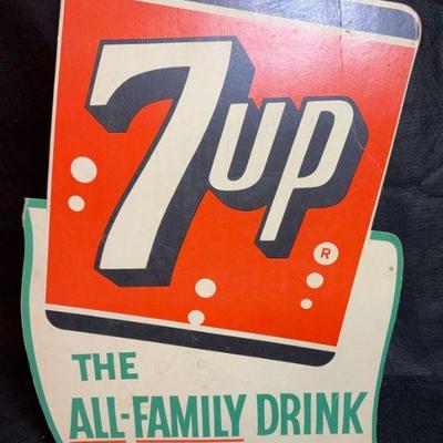 7 up the all family drink" pos piece