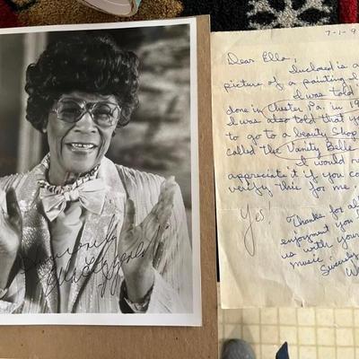 Ella Fitzgerald autographed letter