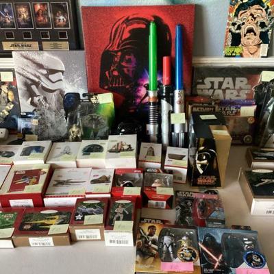Science Fiction Collectables - Holiday Ornaments, Pictures, VCR Tapes, Action Figures