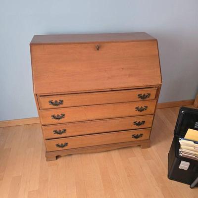 Drop front desk