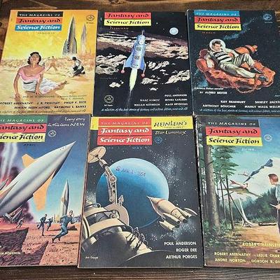 Complete! Volume 6 of Fantasy and Science Fiction Magazine - 1954