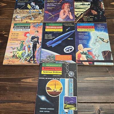Complete! Volume 13 of Fantasy and Science Fiction Magazine - 1957/1958