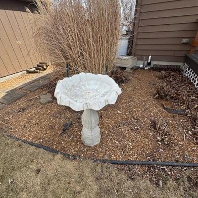 concrete bird bath #2