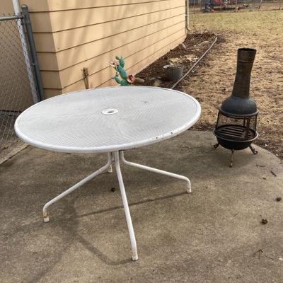 Table and Chimenea 