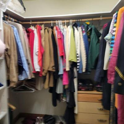 Master Closet with men's & women's along with Vintage Clothing 