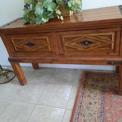 Rustic entry table