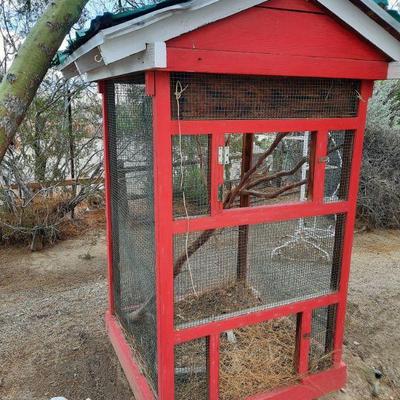 Outdoor cage for small birds