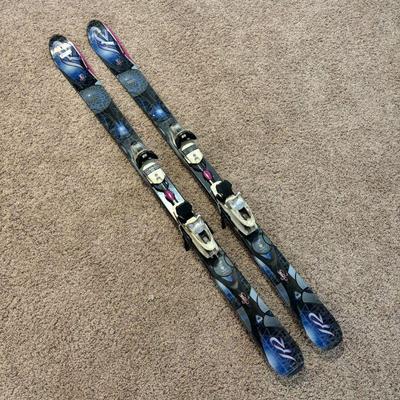 Lot #55 - Women's K2 Secret All Terrain Rocker Skis - 160 cm with Marker Bindings