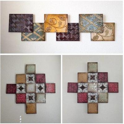 Lot #7 - Decorative Metal Wall Art Panels