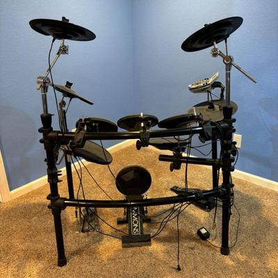 Lot #50 - Simmons SD9K Electronic Drum Kit - Complete Set with Accessories