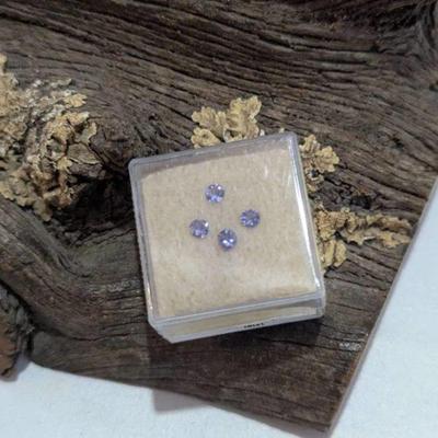Lot #S88 - Four Round 3.0mm Tanzanite Stones Total Weight 0.40ct by John L. Ramsey - New, Open Box