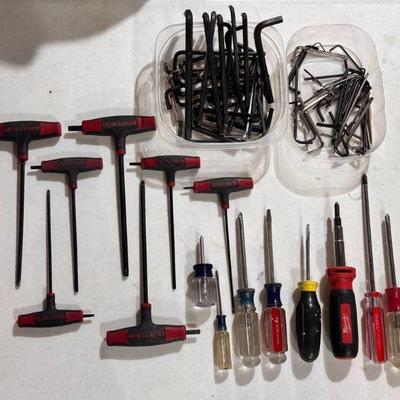 Craftsman Screwdrivers And Alan Wrenches
