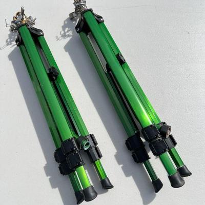 Pair of Green Orbit Sprinkler Tripod Bases
