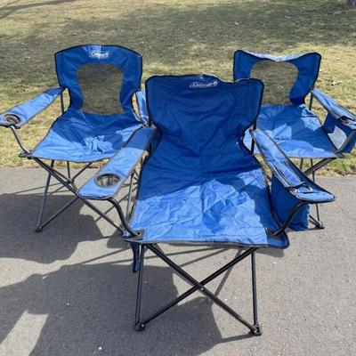 (3) Coleman Camp Chairs
