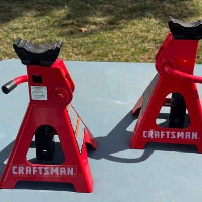 (2) Craftsman 3 Ton Ratchet Jack Stand
