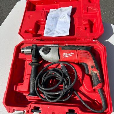 Milwaukee 1/2” Hammer Drill in Original Case w Manual
