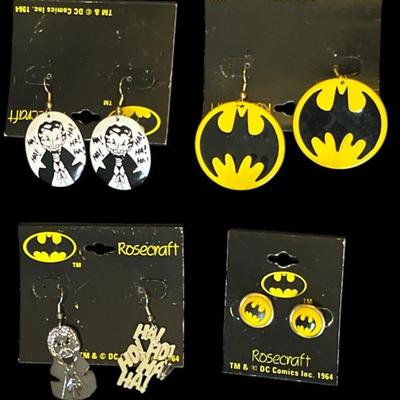 Batman Themed Earrings